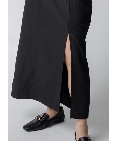 Adoon plain(アドーンプレーン)の「【美シルエット】スリットナロータイトスカート(スカート・レディース・ブラック/スモークピンク・MEDIUM/LARGE)」の8枚目の写真