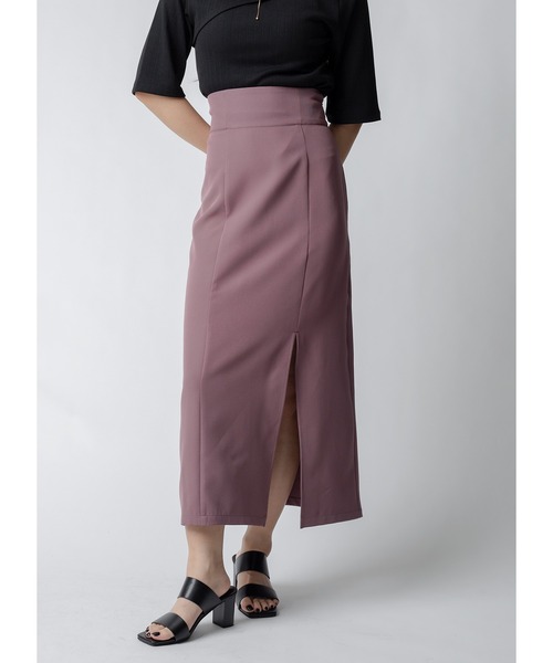 Adoon plain(アドーンプレーン)の「【美シルエット】スリットナロータイトスカート(スカート・レディース・ブラック/スモークピンク・MEDIUM/LARGE)」の9枚目の写真