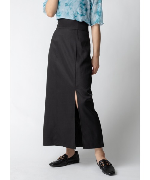 Adoon plain(アドーンプレーン)の「【美シルエット】スリットナロータイトスカート(スカート・レディース・ブラック/スモークピンク・MEDIUM/LARGE)」の3枚目の写真