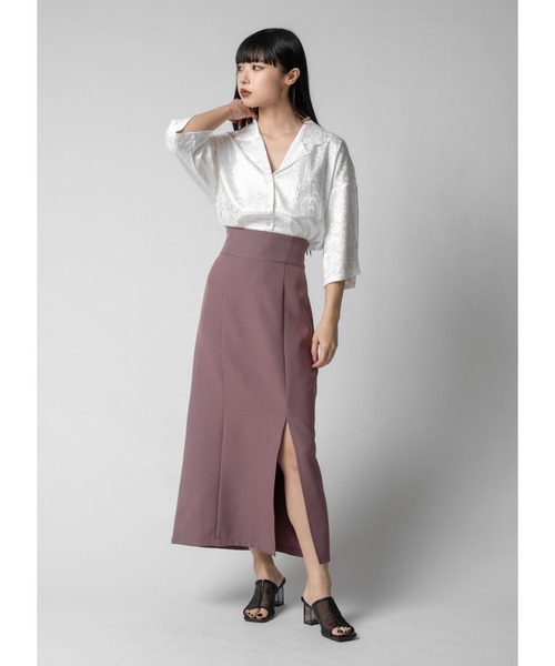 Adoon plain(アドーンプレーン)の「【美シルエット】スリットナロータイトスカート(スカート・レディース・ブラック/スモークピンク・MEDIUM/LARGE)」の20枚目の写真