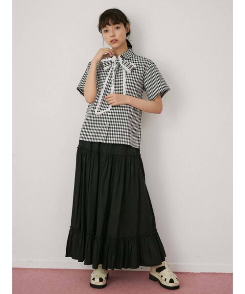 merry jenny（メリージェニー）の「heartグルカラバーshoes（サンダル・レディース・アイボリー/ブラック・MEDIUM/LARGE）」の6枚目の写真