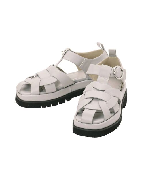 merry jenny（メリージェニー）の「heartグルカラバーshoes（サンダル・レディース・アイボリー/ブラック・MEDIUM/LARGE）」の22枚目の写真