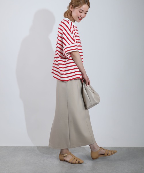 PICCIN（ピッチン）の「パール付き刺繍ロゴボーダーカットソー（Tシャツ/カットソー・レディース・ブルー/レッド・M）」の13枚目の写真