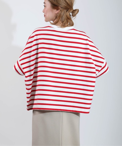 PICCIN（ピッチン）の「パール付き刺繍ロゴボーダーカットソー（Tシャツ/カットソー・レディース・ブルー/レッド・M）」の17枚目の写真