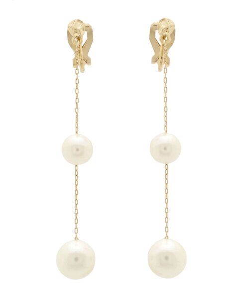 LAGUNAMOON（ラグナムーン）の「LADYランダムフェイクパールチェーンイヤリング（イヤリング・レディース・アイボリー・FREE）」の2枚目の写真