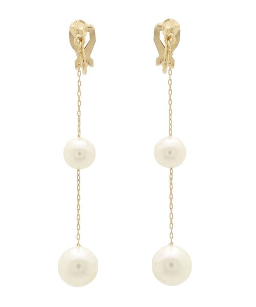 LAGUNAMOON（ラグナムーン）の「LADYランダムフェイクパールチェーンイヤリング（イヤリング・レディース・アイボリー・FREE）」の6枚目の写真