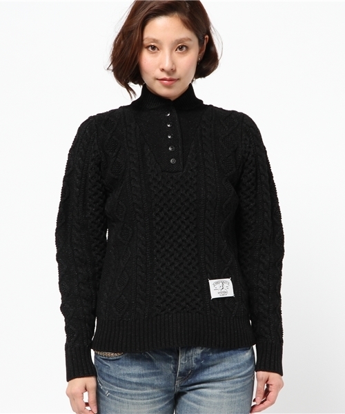 ヒステリックグラマー　ヘンリーネック　サーマル 楽天市場】HYSTERIC GLAMOUR Healthknit/ヘンリーネック半袖 T