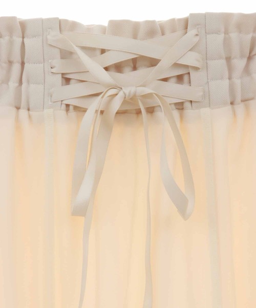 31 Sons de mode（トランテアン　ソン　ドゥ　モード）の「異素材切替チュールマーメイドスカート（スカート・レディース・クリーム/ブラウン/サックスブルー・36/38）」の10枚目の写真