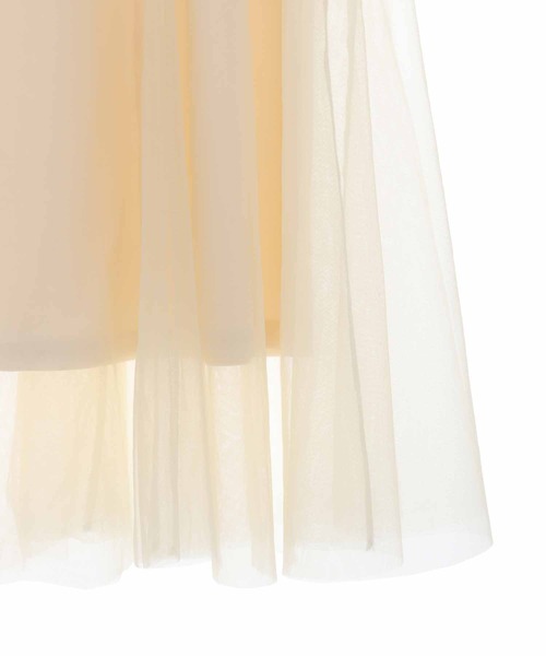 31 Sons de mode（トランテアン　ソン　ドゥ　モード）の「異素材切替チュールマーメイドスカート（スカート・レディース・クリーム/ブラウン/サックスブルー・36/38）」の12枚目の写真