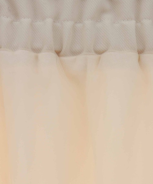 31 Sons de mode（トランテアン　ソン　ドゥ　モード）の「異素材切替チュールマーメイドスカート（スカート・レディース・クリーム/ブラウン/サックスブルー・36/38）」の17枚目の写真