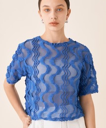 Solace | ウェーブメッシュクロップドT(Tシャツ/カットソー)