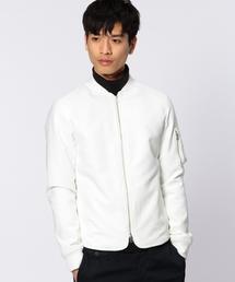 UNITED ARROWS | WL ポリエステル ホワイト リブ ブルゾン◆(ブルゾン)