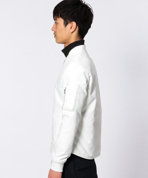 UNITED ARROWS（ユナイテッドアローズ）の「WL ポリエステル ホワイト リブ ブルゾン◆（ブルゾン・メンズ・ホワイト・SMALL/X-SMALL/MEDIUM/LARGE）」の5枚目の写真