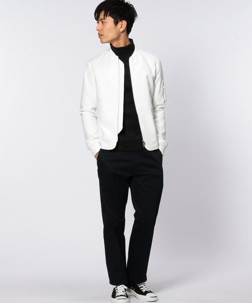 UNITED ARROWS（ユナイテッドアローズ）の「WL ポリエステル ホワイト リブ ブルゾン◆（ブルゾン・メンズ・ホワイト・SMALL/X-SMALL/MEDIUM/LARGE）」の6枚目の写真