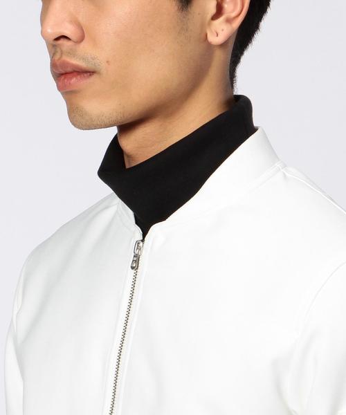 UNITED ARROWS（ユナイテッドアローズ）の「WL ポリエステル ホワイト リブ ブルゾン◆（ブルゾン・メンズ・ホワイト・SMALL/X-SMALL/MEDIUM/LARGE）」の7枚目の写真