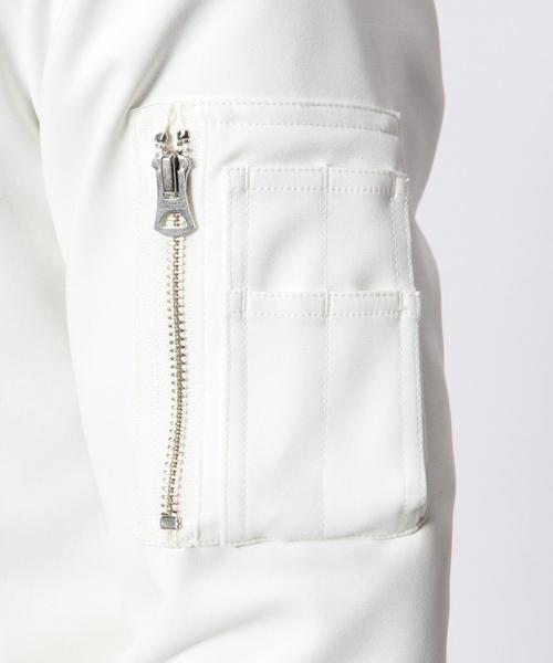 UNITED ARROWS（ユナイテッドアローズ）の「WL ポリエステル ホワイト リブ ブルゾン◆（ブルゾン・メンズ・ホワイト・SMALL/X-SMALL/MEDIUM/LARGE）」の10枚目の写真
