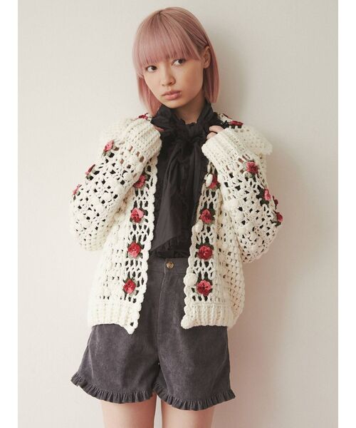 merry jenny（メリージェニー）の「フリルコールショートパンツ（その他パンツ・レディース・ブラック/ブルー/アイボリー・FREE）」の12枚目の写真