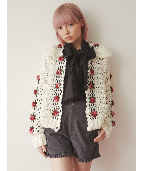 merry jenny（メリージェニー）の「フリルコールショートパンツ（その他パンツ・レディース・ブラック/ブルー/アイボリー・FREE）」の13枚目の写真