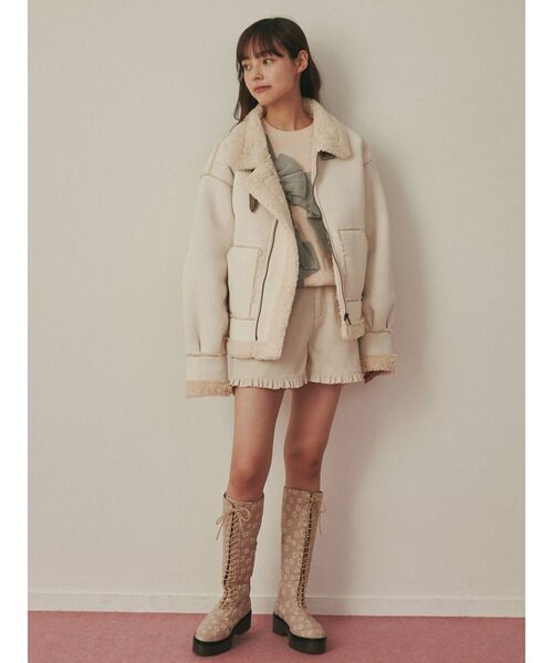 merry jenny（メリージェニー）の「フリルコールショートパンツ（その他パンツ・レディース・ブラック/ブルー/アイボリー・FREE）」の18枚目の写真