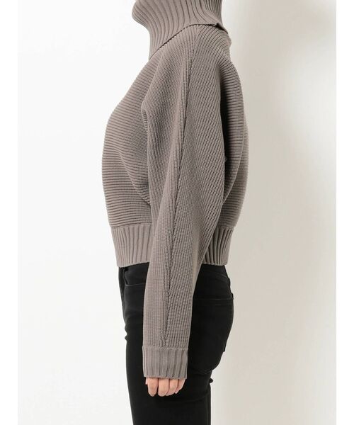 MURUA（ムルーア）の「BIGタートルニットプルオーバー（ニット/セーター・レディース・ブラック/ベージュ/ネイビー/グリーン/モカ・FREE）」の13枚目の写真