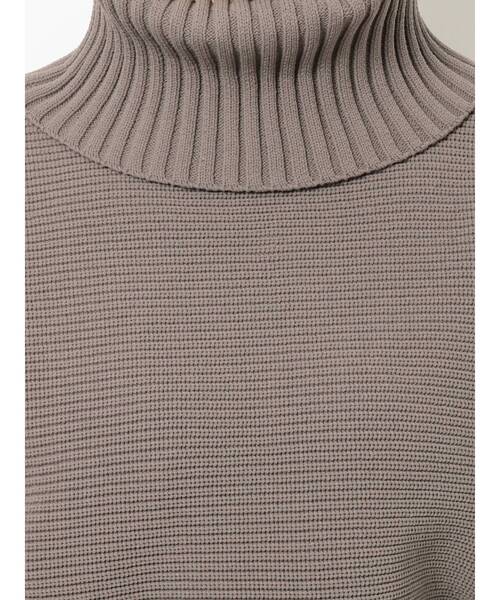 MURUA（ムルーア）の「BIGタートルニットプルオーバー（ニット/セーター・レディース・ブラック/ベージュ/ネイビー/グリーン/モカ・FREE）」の17枚目の写真