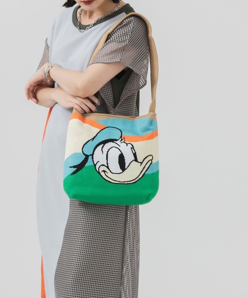 Casselini（キャセリーニ）の「Casselini ディズニーニットトート（ショルダーバッグ・レディース・バーガンディー/ピンク/ブラック/ベージュ・FREE）」の6枚目の写真