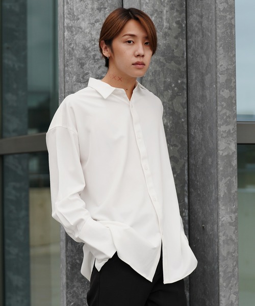 イエナ／美品❤️長袖ロングTシャツ／カフスシャツブラウス ホワイト 美品》 IENAイエナ☆ロングカフスシャツブラウス コットン 日本製