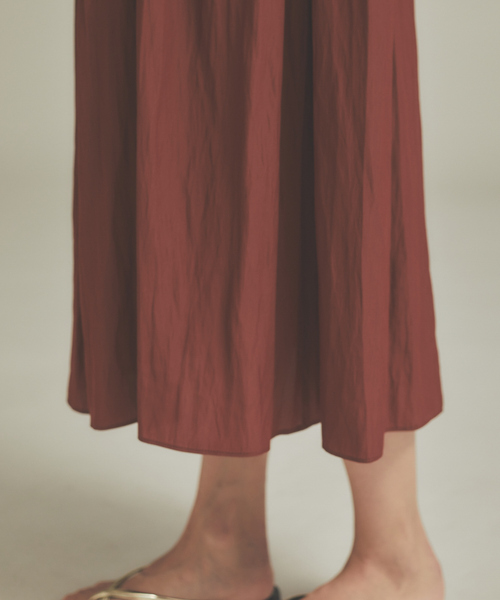 qualite（カリテ）の「【WEB･一部店舗限定】ギャザーワンピース（ワンピース・レディース・ブラウン/スミクロ・36/38）」の15枚目の写真