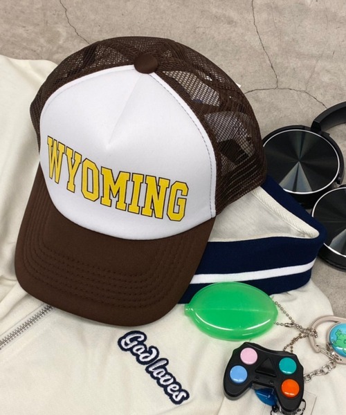 WEGO（ウィゴー）の「WEGO/ロゴメッシュキャップ（キャップ・メンズ・ブルー/ブラウン/ブラック・FREE）」の4枚目の写真