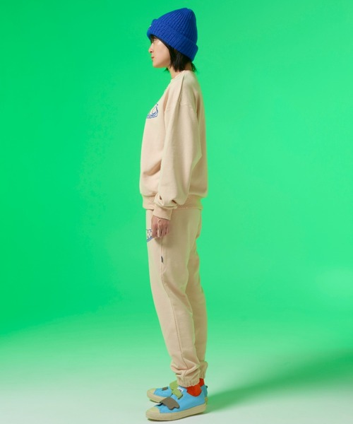 SINK kotohayokozawa(シンク コトハヨコザワ)の「WATER WAVE LOGO PANTS(その他パンツ・レディース・ダークグレー/エンジ/アイボリー・M/L)」の9枚目の写真