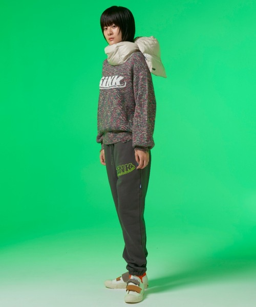 SINK kotohayokozawa(シンク コトハヨコザワ)の「WATER WAVE LOGO PANTS(その他パンツ・レディース・ダークグレー/エンジ/アイボリー・M/L)」の17枚目の写真
