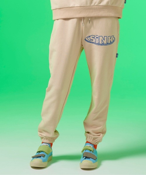 SINK kotohayokozawa(シンク コトハヨコザワ)の「WATER WAVE LOGO PANTS(その他パンツ・レディース・ダークグレー/エンジ/アイボリー・M/L)」の11枚目の写真
