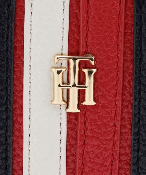TOMMY HILFIGER(トミーヒルフィガー)の「グローバルストライプトートバッグ(トートバッグ・レディース・レッド/ネイビー・FREE)」の7枚目の写真