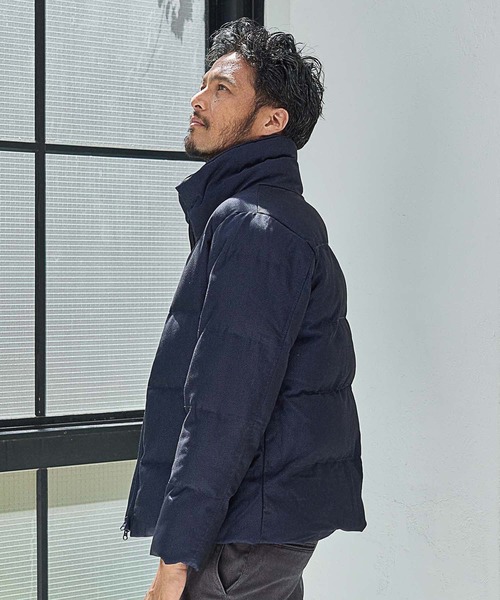 UNION STATION(ユニオンステーション)の「Begin1月号掲載【EFFORTLESS】【Thinsulate/シンサレート】ボリュームネックバーズアイ機能中綿ブルゾン(ダウンジャケット/コート・メンズ・ネイビー/グレー/ブラック・LL/L/M)」の6枚目の写真