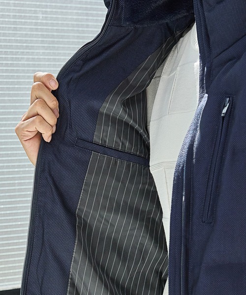 UNION STATION(ユニオンステーション)の「Begin1月号掲載【EFFORTLESS】【Thinsulate/シンサレート】ボリュームネックバーズアイ機能中綿ブルゾン(ダウンジャケット/コート・メンズ・ネイビー/グレー/ブラック・LL/L/M)」の14枚目の写真