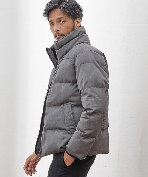 UNION STATION(ユニオンステーション)の「Begin1月号掲載【EFFORTLESS】【Thinsulate/シンサレート】ボリュームネックバーズアイ機能中綿ブルゾン(ダウンジャケット/コート・メンズ・ネイビー/グレー/ブラック・LL/L/M)」の18枚目の写真