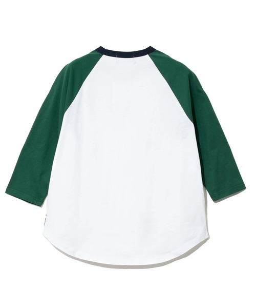 CUBE SUGAR(キューブシュガー)の「CUBE SUGAR/キューブシュガー 21/-天竺総柄刺繍7分袖ラグランT(Tシャツ/カットソー・レディース・ホワイト/ベージュ・FREE)」の8枚目の写真