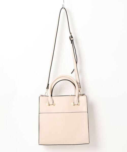 EDIT COLOGNE（エディットコロン）の「タッセルチャーム付きスクエアバッグ（ショルダーバッグ・レディース・ブラウン/ホワイト/グリーン・ﾌﾘ-）」の5枚目の写真