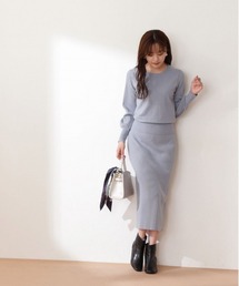 PROPORTION BODY DRESSING | ランダムリブニットセットアップ / 1212240005(ワンピース)