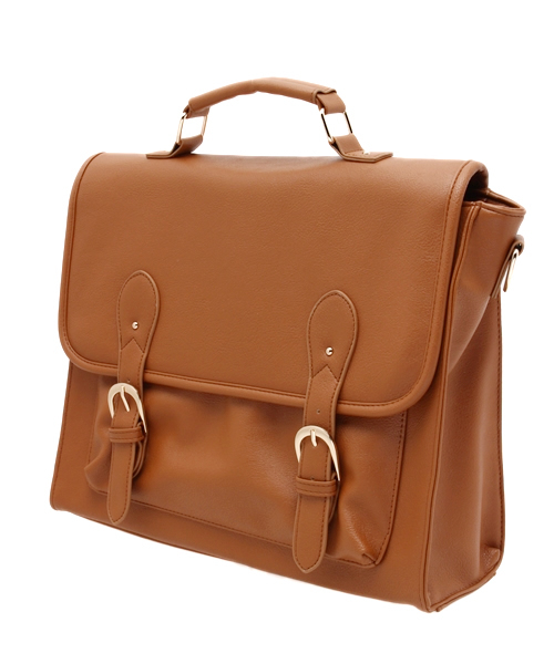 one after another NICE CLAUP（ワンアフターアナザーナイスクラップ）の「【non-no5月号掲載 ナイスクラップ】サッチェルバック（ショルダーバッグ・レディース・アイボリー/キャメル/ブラック・FREE）」の6枚目の写真