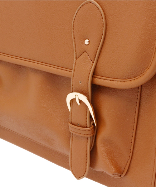 one after another NICE CLAUP（ワンアフターアナザーナイスクラップ）の「【non-no5月号掲載 ナイスクラップ】サッチェルバック（ショルダーバッグ・レディース・アイボリー/キャメル/ブラック・FREE）」の13枚目の写真