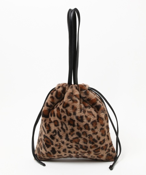 Mkkm0321ページ GLOBAL WORK（グローバルワーク）の「2WAYファー巾着バッグ