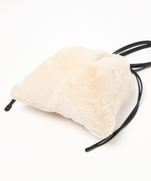 GLOBAL WORK（グローバルワーク）の「2WAYファー巾着バッグ/157513