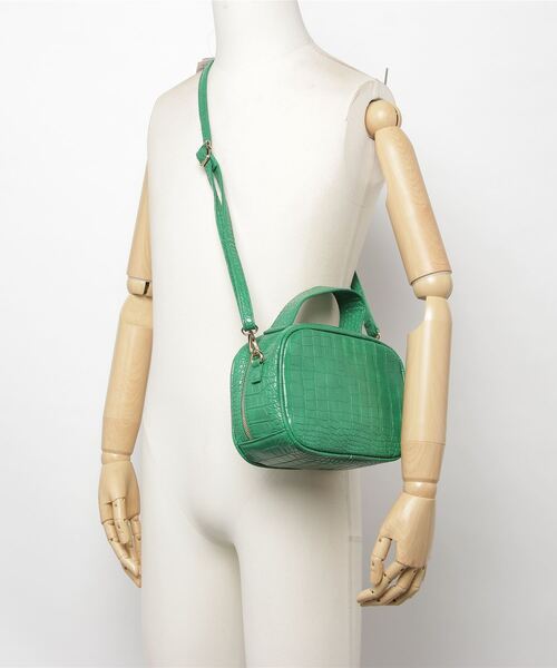 AS KNOW AS plus(アズノゥアズプラス)の「♪アレグロ ワンハンドル スクエアバッグ(ハンドバッグ・レディース・ブラック/ブラウン/グリーン/パープル/ピンク・FREE)」の14枚目の写真