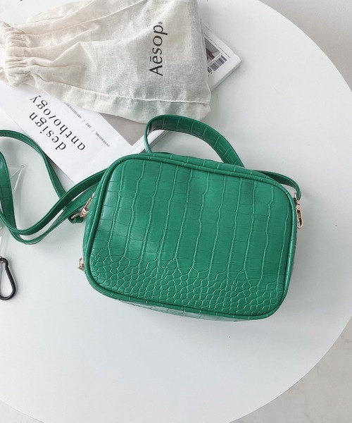 AS KNOW AS plus(アズノゥアズプラス)の「♪アレグロ ワンハンドル スクエアバッグ(ハンドバッグ・レディース・ブラック/ブラウン/グリーン/パープル/ピンク・FREE)」の1枚目の写真