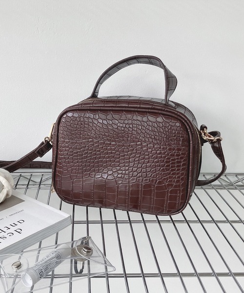 AS KNOW AS plus(アズノゥアズプラス)の「♪アレグロ ワンハンドル スクエアバッグ(ハンドバッグ・レディース・ブラック/ブラウン/グリーン/パープル/ピンク・FREE)」の8枚目の写真