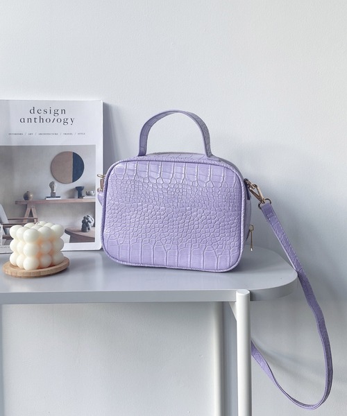 AS KNOW AS plus(アズノゥアズプラス)の「♪アレグロ ワンハンドル スクエアバッグ(ハンドバッグ・レディース・ブラック/ブラウン/グリーン/パープル/ピンク・FREE)」の20枚目の写真