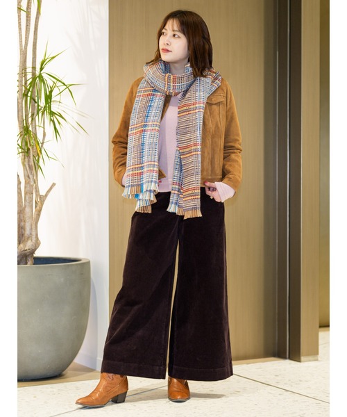 ◇イタリアン プレイド ウールブレンド スカーフ（マフラー）｜BANANA