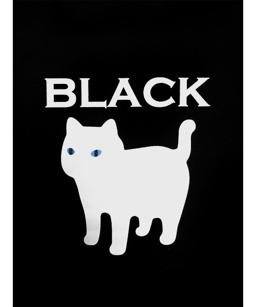 LVEU.(ラブユ.)の「Cat print over long sleeve T-shirt / キャットプリントオーバーロンT(Ai select)(Tシャツ/カットソー・レディース・ブラック/ホワイト・FREE)」の13枚目の写真