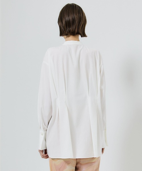 city（シティ）の「【CITY】ウエストタックオーバーシャツ（シャツ/ブラウス・レディース・ホワイト/ネイビー/カーキ・FREE）」の19枚目の写真